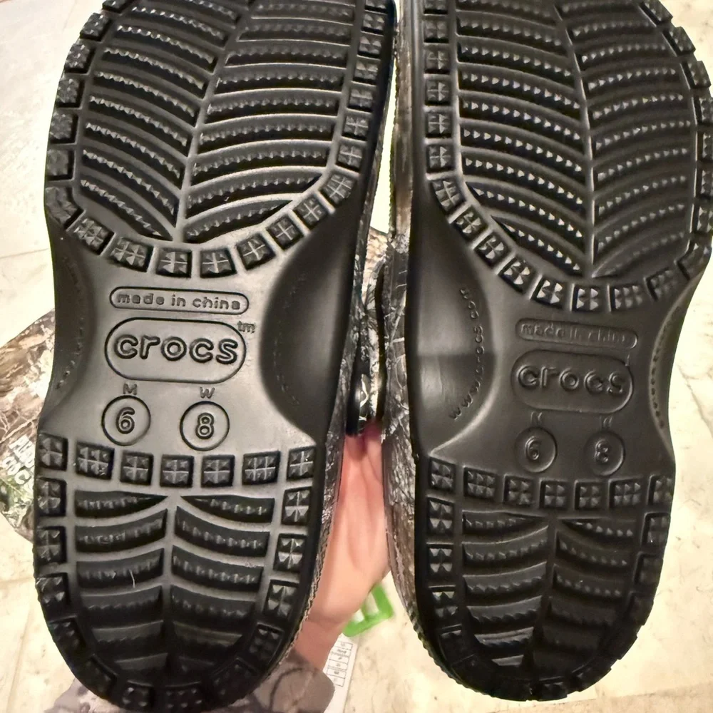 Pleasures Crocs real tree camo collab extremely rare size mens 6 womens 8 BNWT - Picture 6 of 9